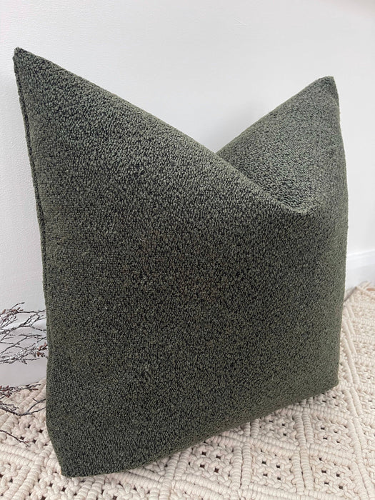 Boucle Cushion Green