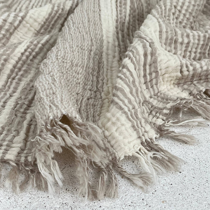 Muslin Cotton Throw - Beige
