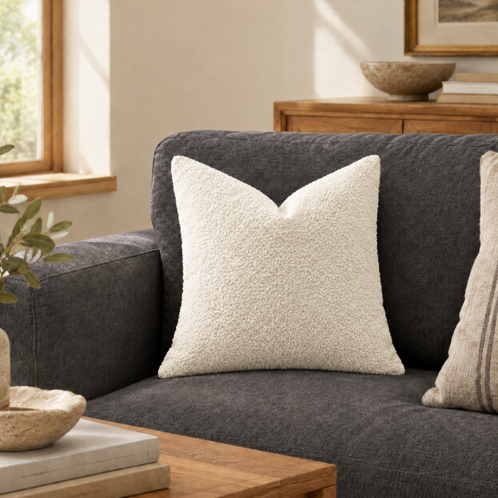 Boucle Cushion Ivory
