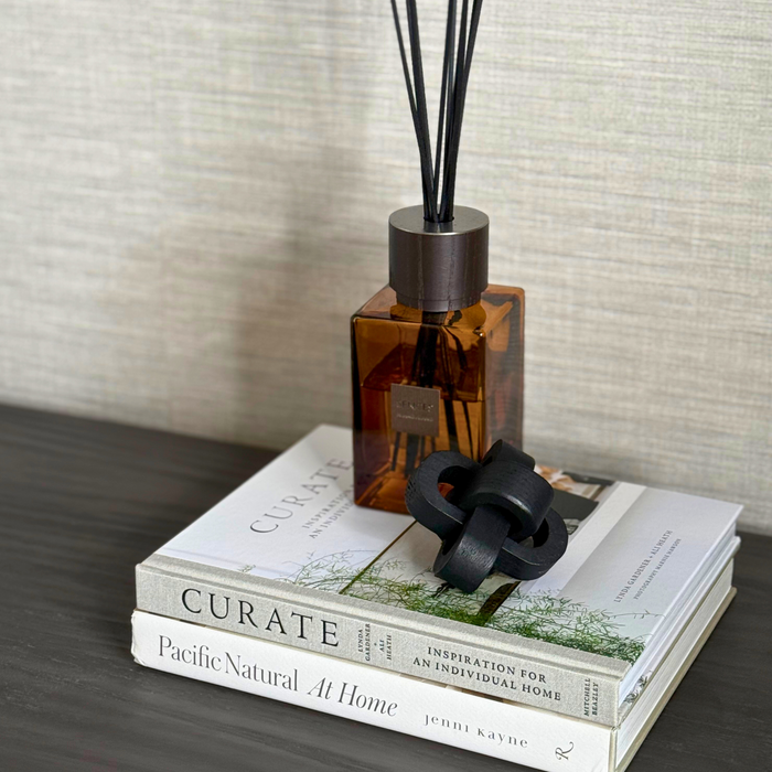 Wood Knot Decor Ornament: Black