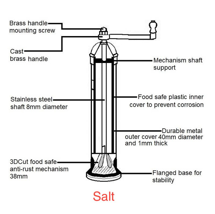 Chrome Salt Mill