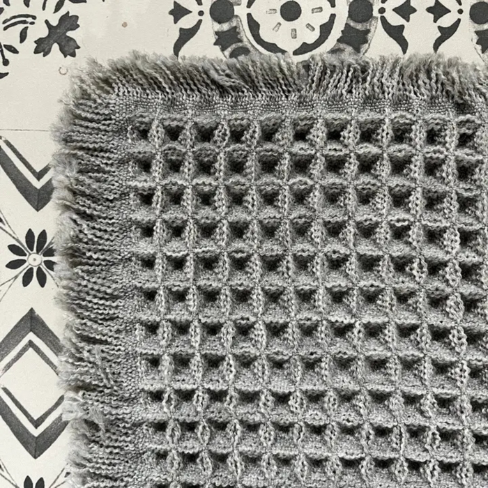 Waffle Non Slip Bath Mat - Grey